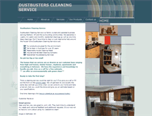 Tablet Screenshot of dustbusterscleaning.biz